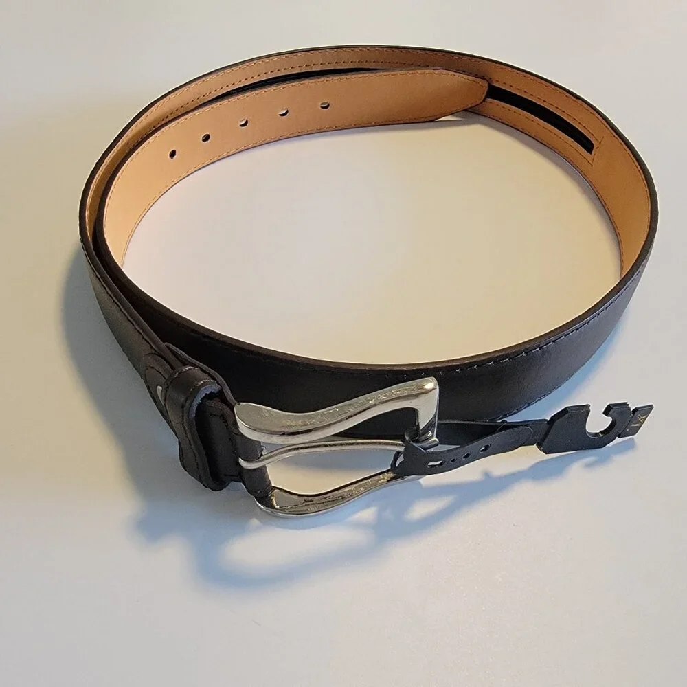 NEW Dark Brown Genuine Leather Belt ‎ XL 42-44 Classic Career Inner Zipper